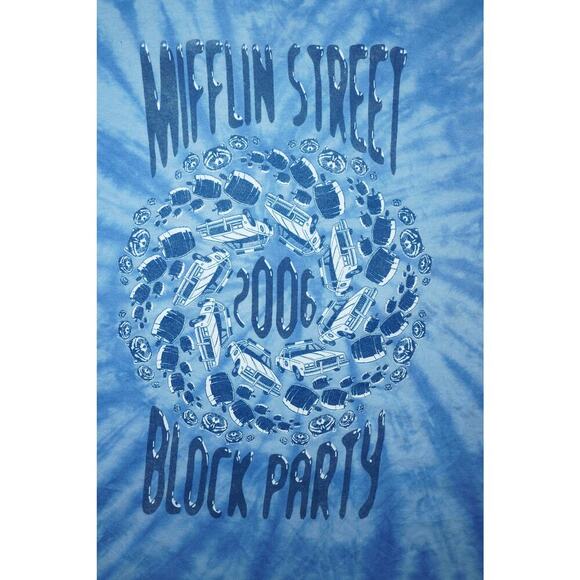 Vintage 2006 Mifflin Street Block Party Tie Dye T-Shirt Police Car Graphic S - Picture 4 of 4